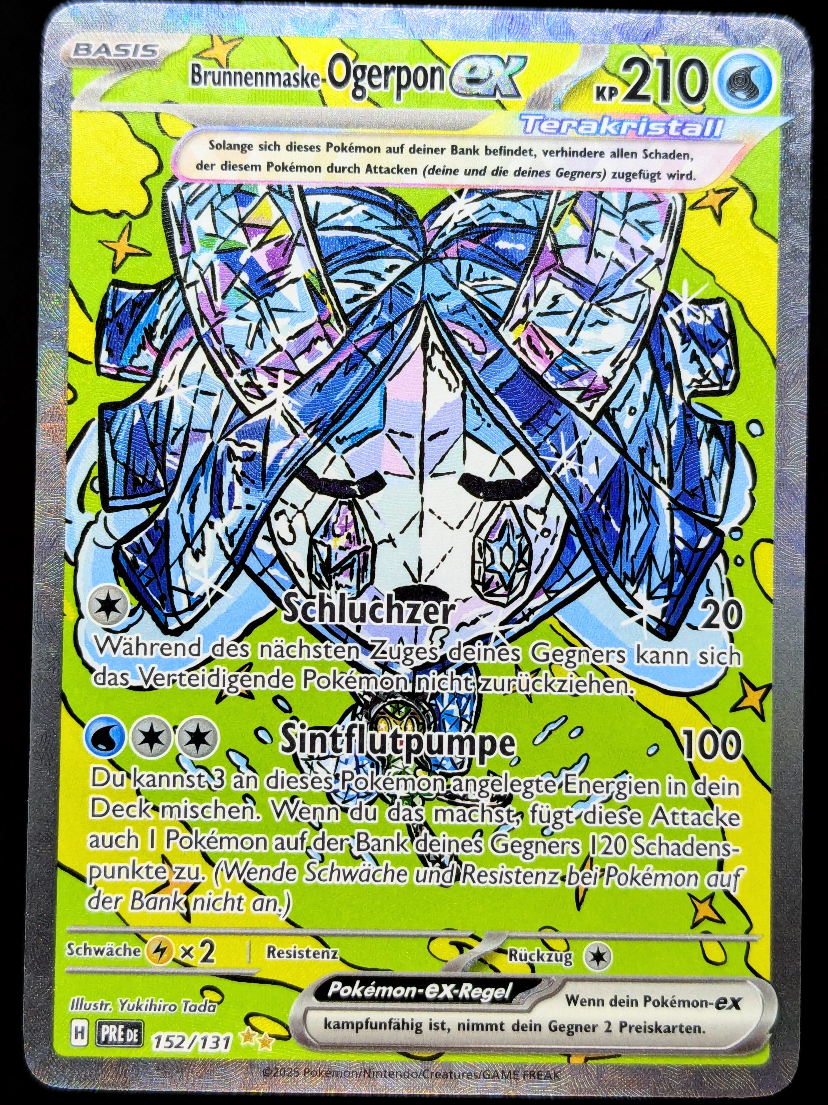 Brunnenmaske-Ogerpon Ex Terakristall 152/131 Special Illustration Rare DE