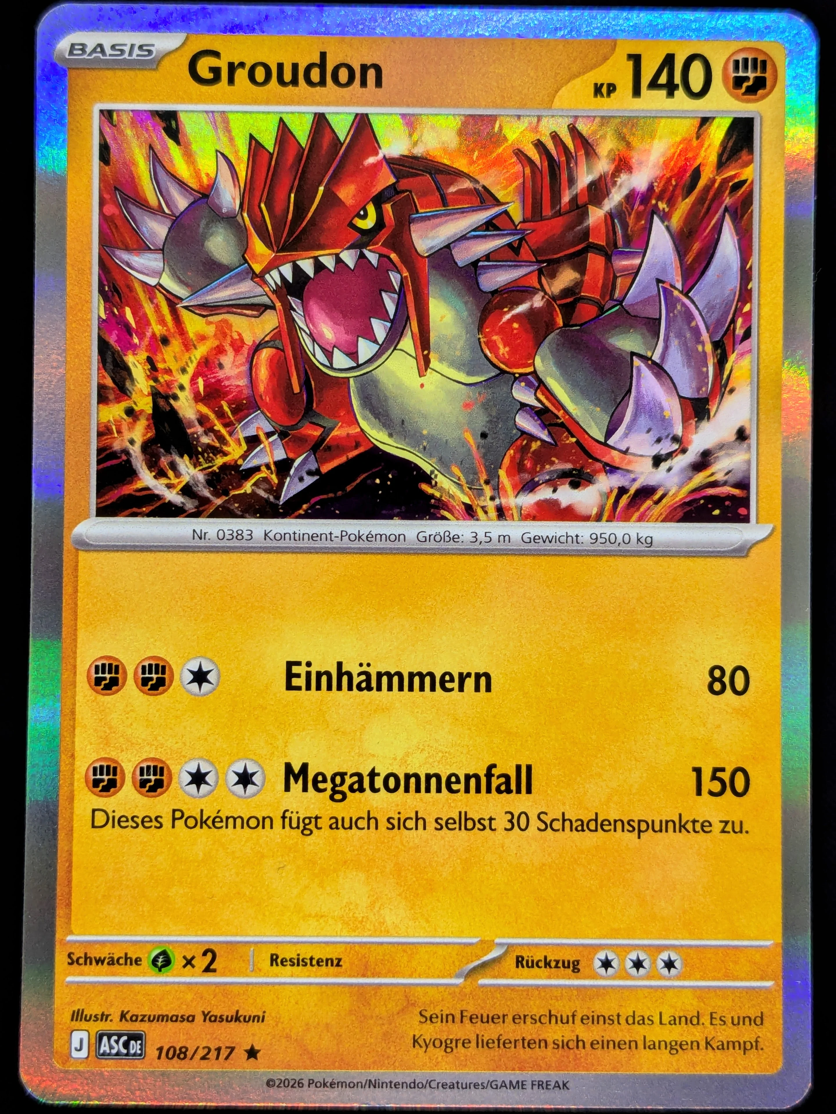 Groudon Holo 108/217 DE