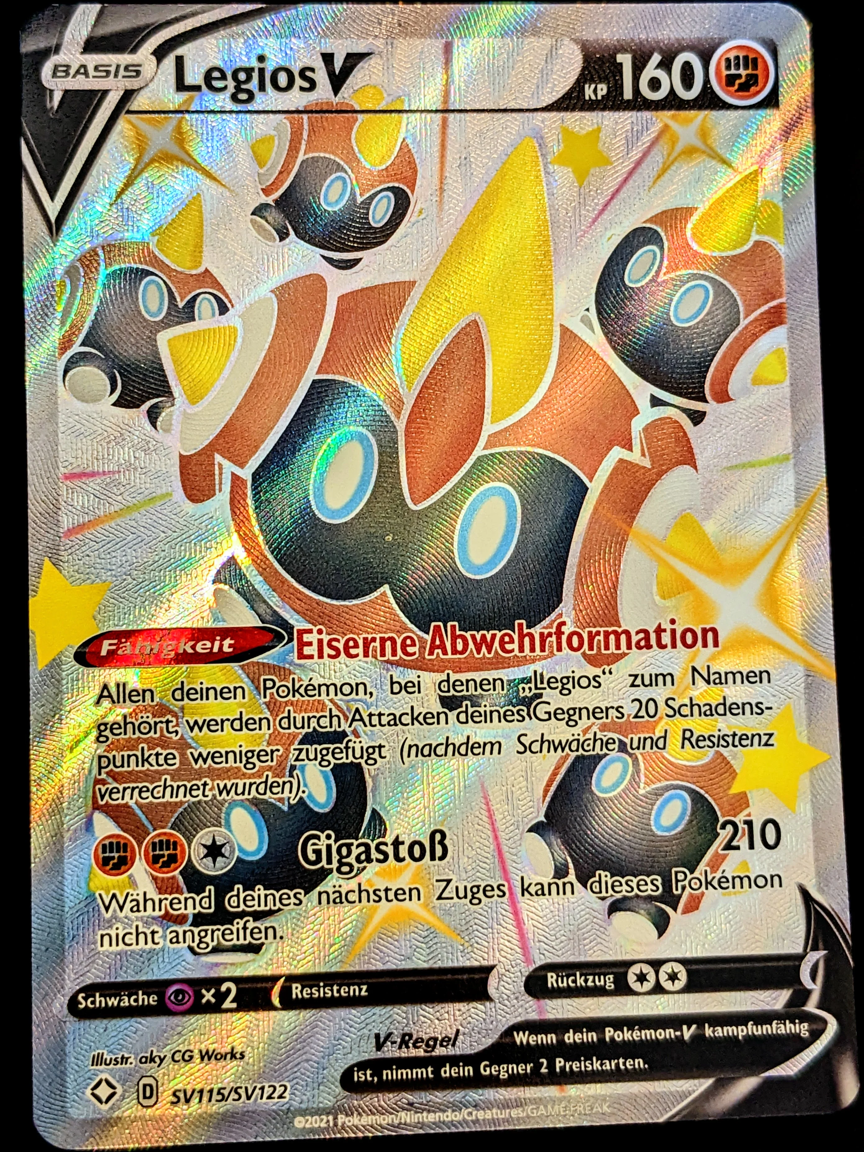 Legios V Shiny Full Art SV115/SV122 DE