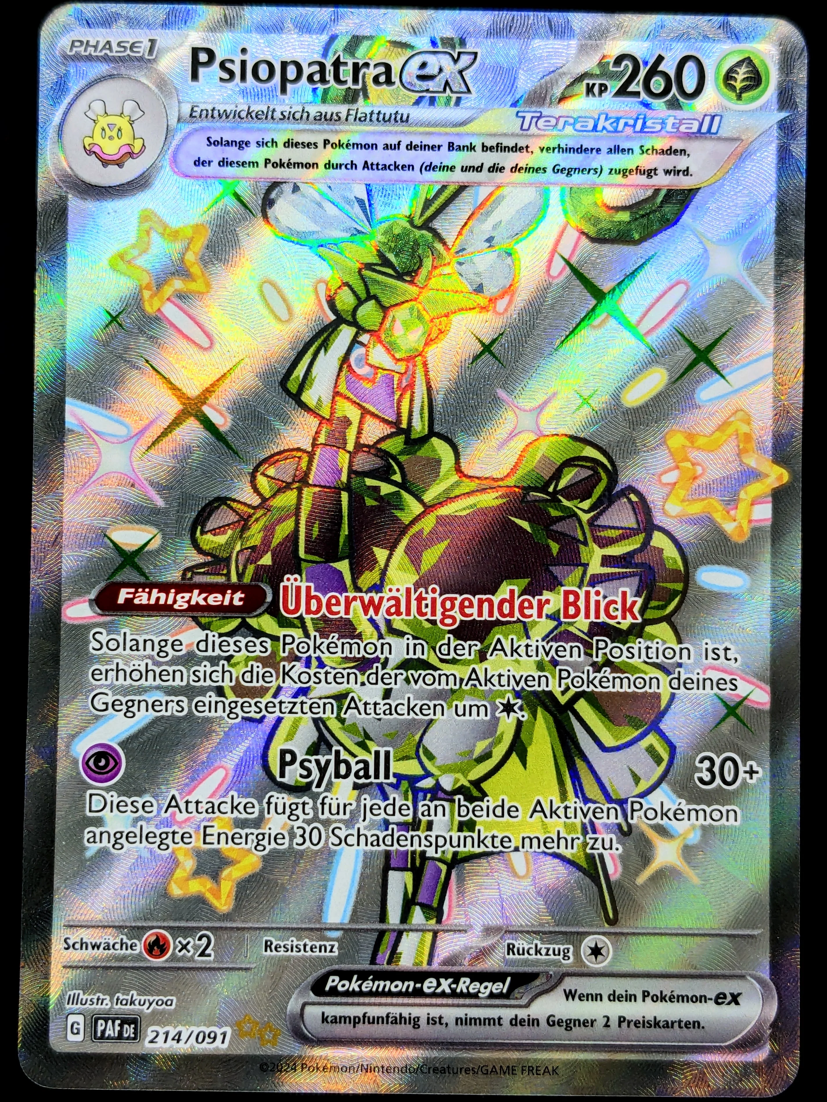 Psiopatra Ex Shiny Full Art 214/091 DE